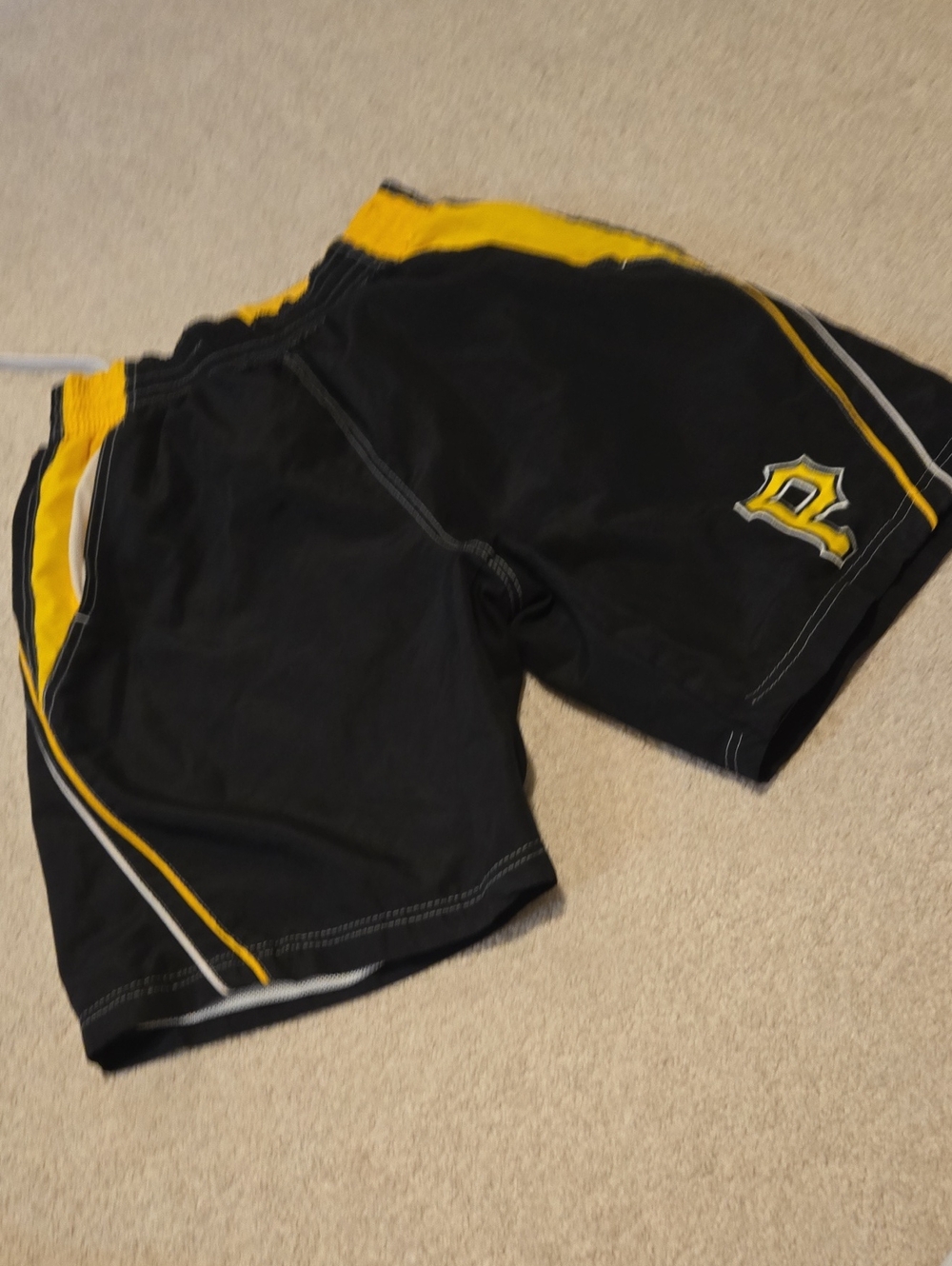 MLB Genuine Merchandise Pirates Men's Medium Lined Swim Trunks